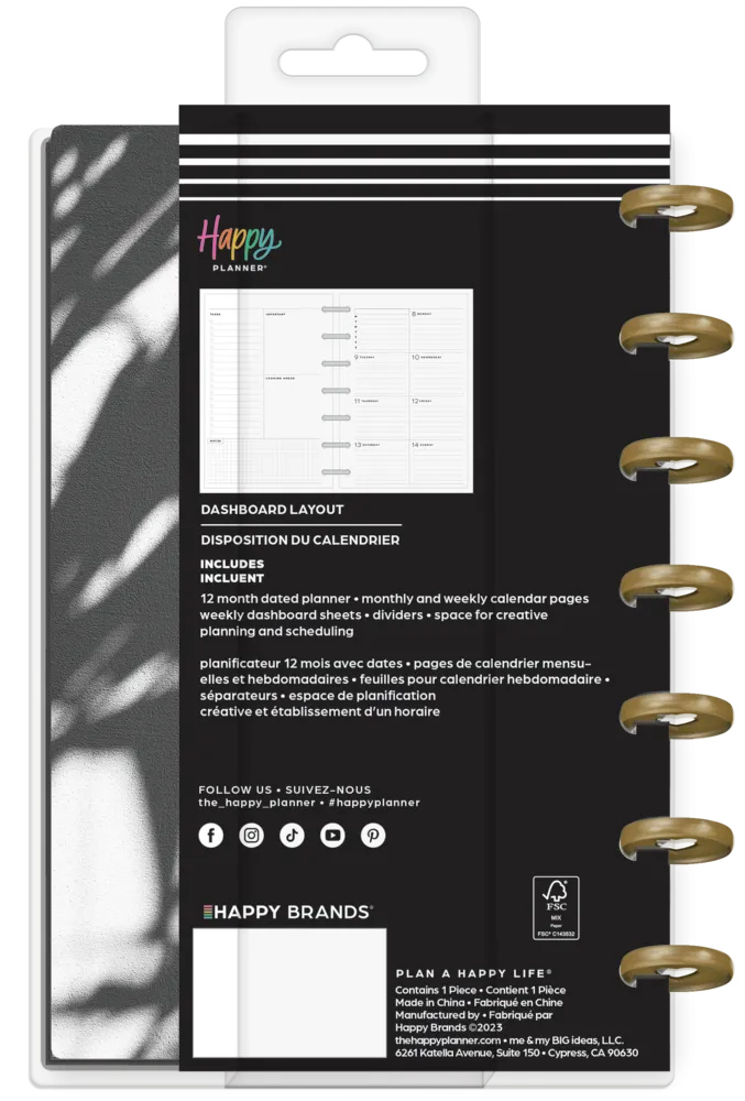 2024 Ink & Arbor Happy Planner - Mini Dashboard Layout - 12 Months