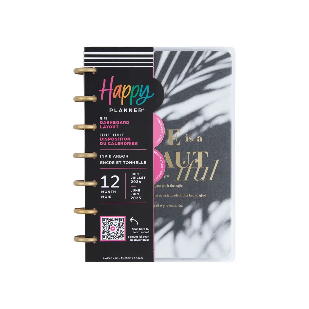 2024 Ink & Arbor Happy Planner - Mini Dashboard Layout - 12 Months