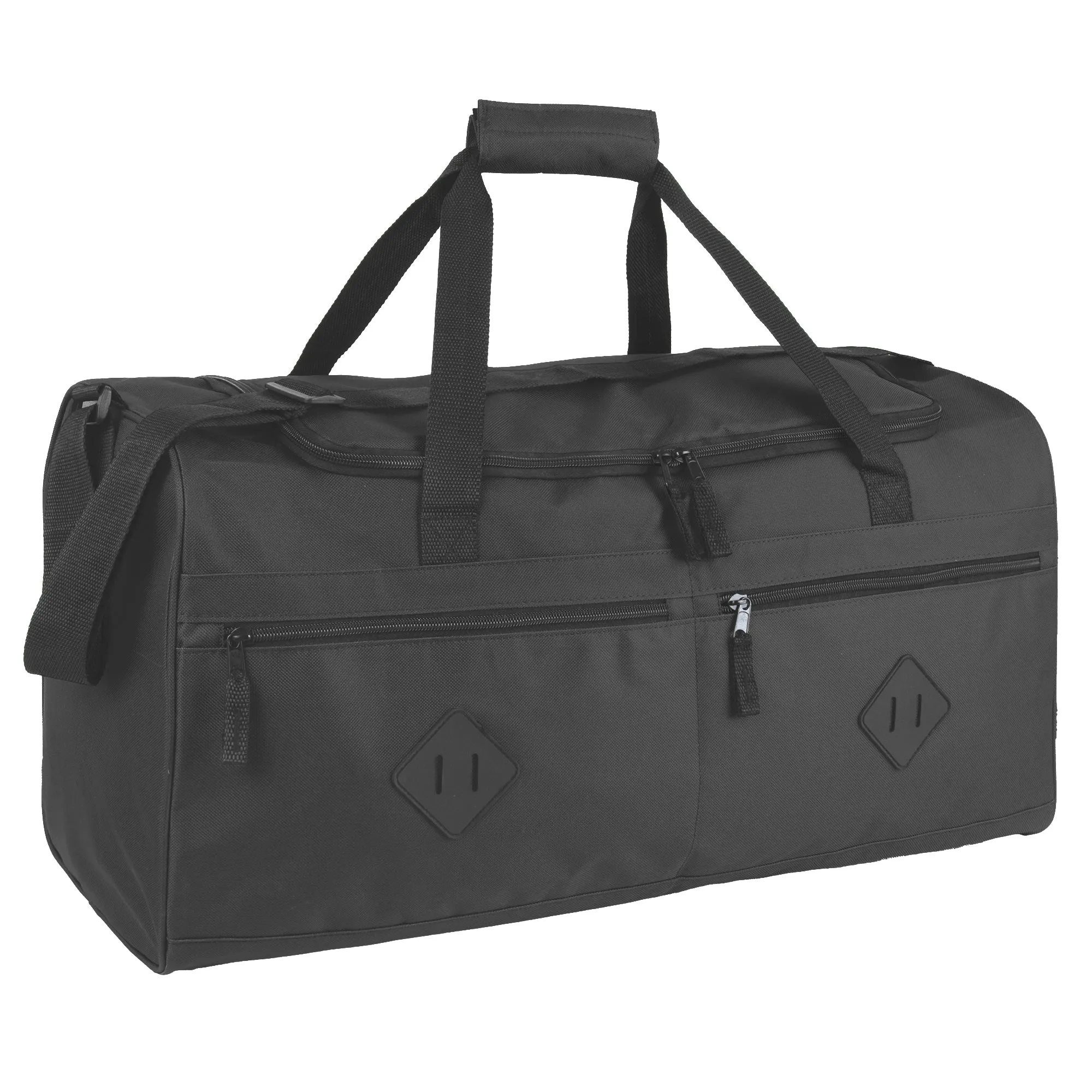 24 Inch Multi Pocket Duffle Bag - Solid Colors