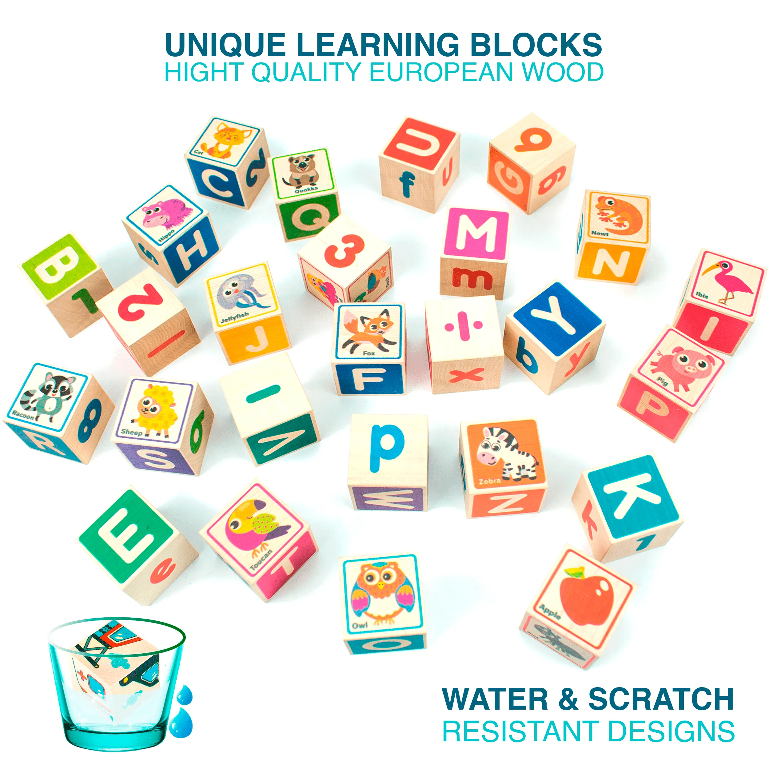 ABC Numbers Preschool Block Puzzles | Learning Toys