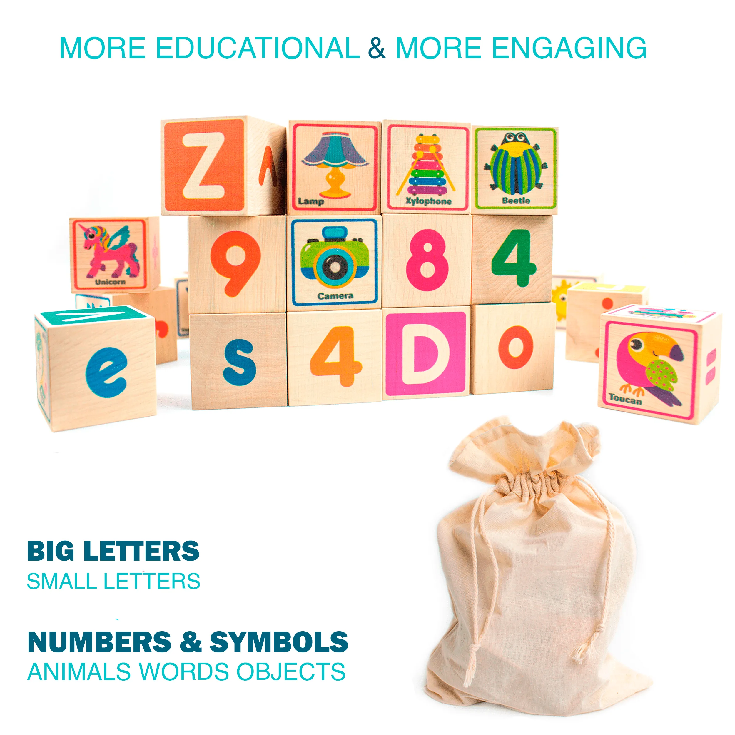 ABC Numbers Preschool Block Puzzles | Learning Toys