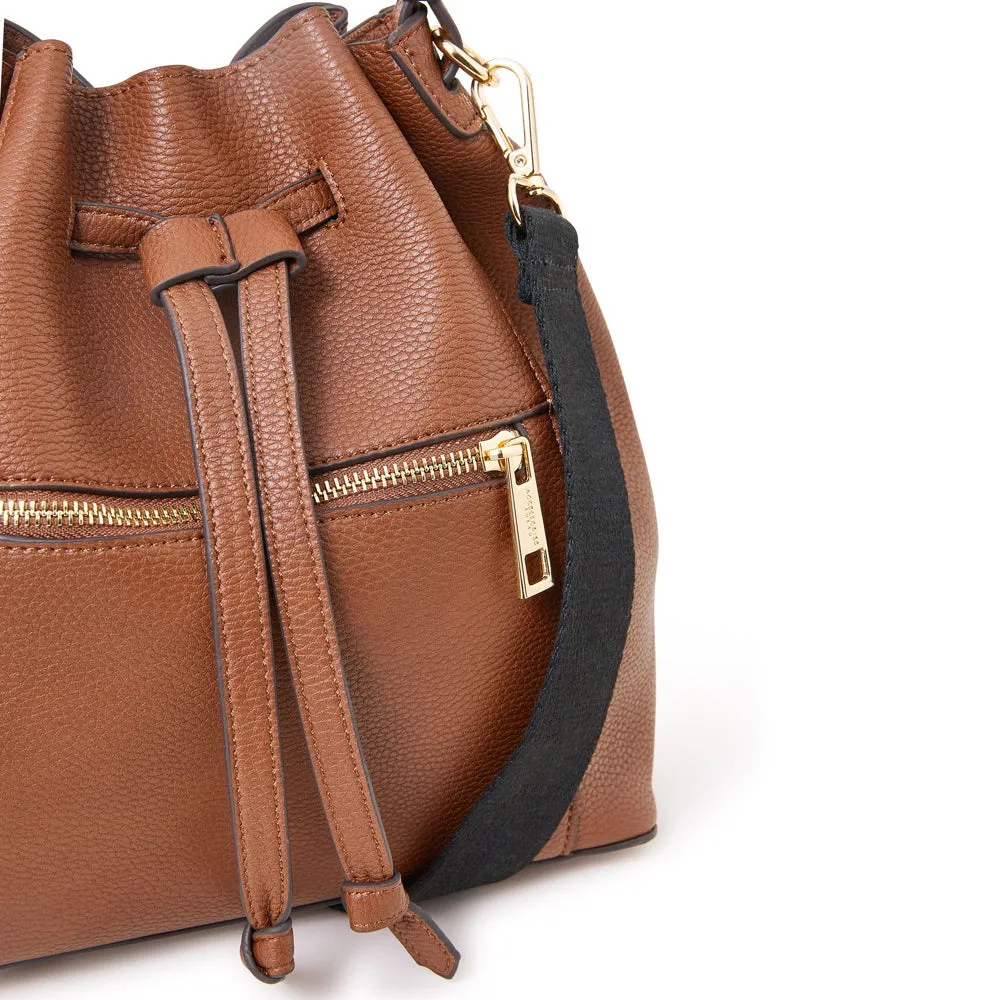 Accessorize London Tan Classic Duffle Bag