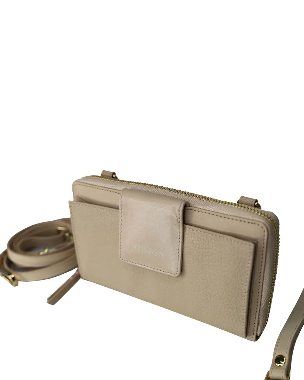 Adessa Chicago Latte Leather Purse