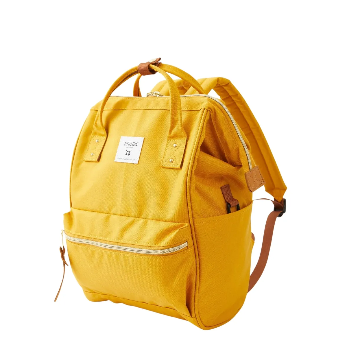 Anello Cross Bottle Backpack Regular in Mustard