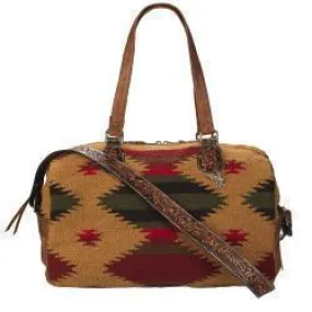 Angel Ranch Aztec Blanket Tan Duffle Bag