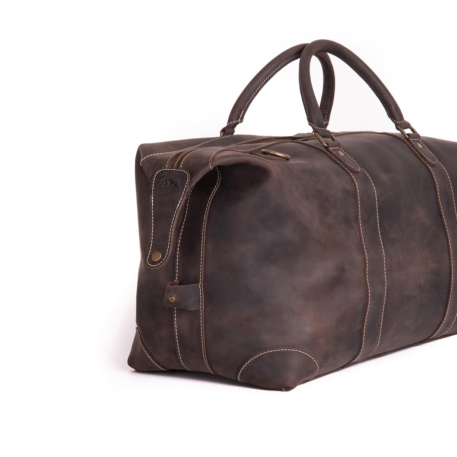 Avalanche Leather Weekender Duffle Bag