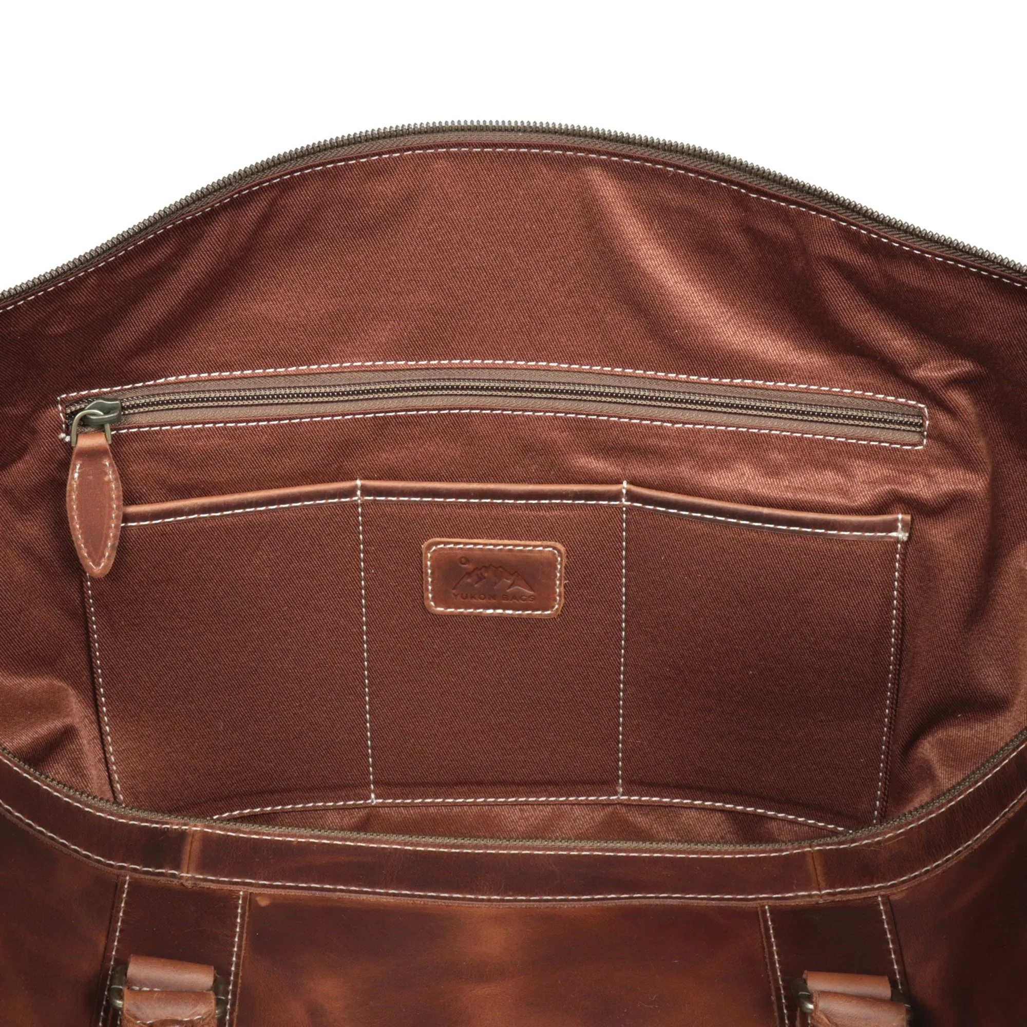 Avalanche Leather Weekender Duffle Bag