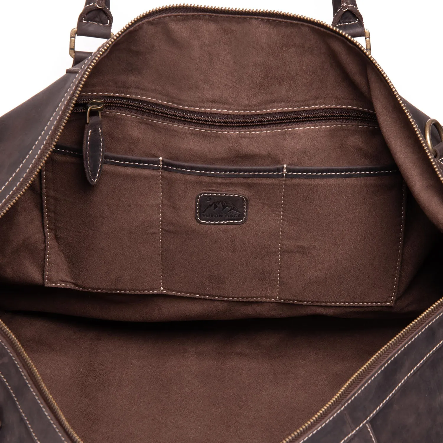 Avalanche Leather Weekender Duffle Bag