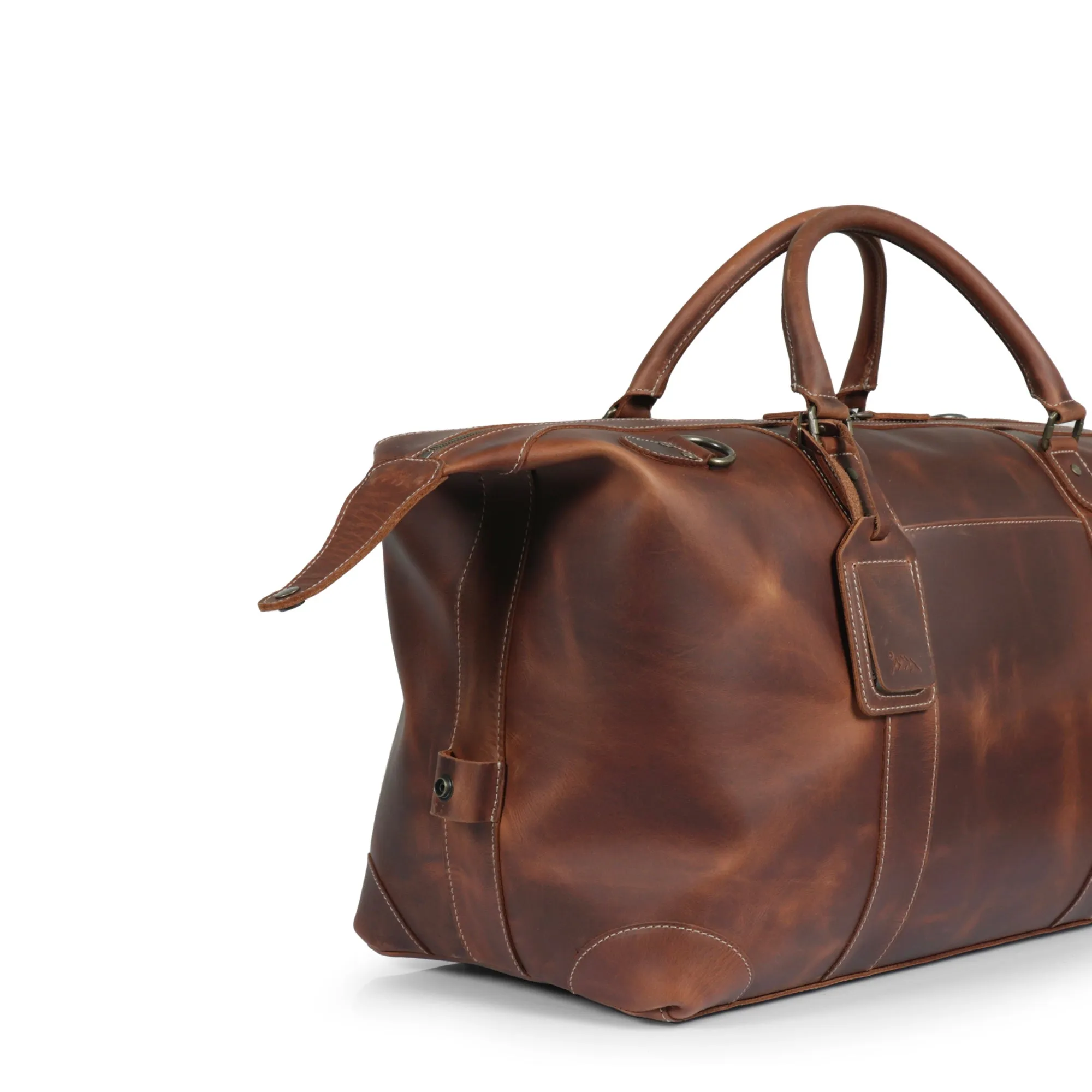 Avalanche Leather Weekender Duffle Bag