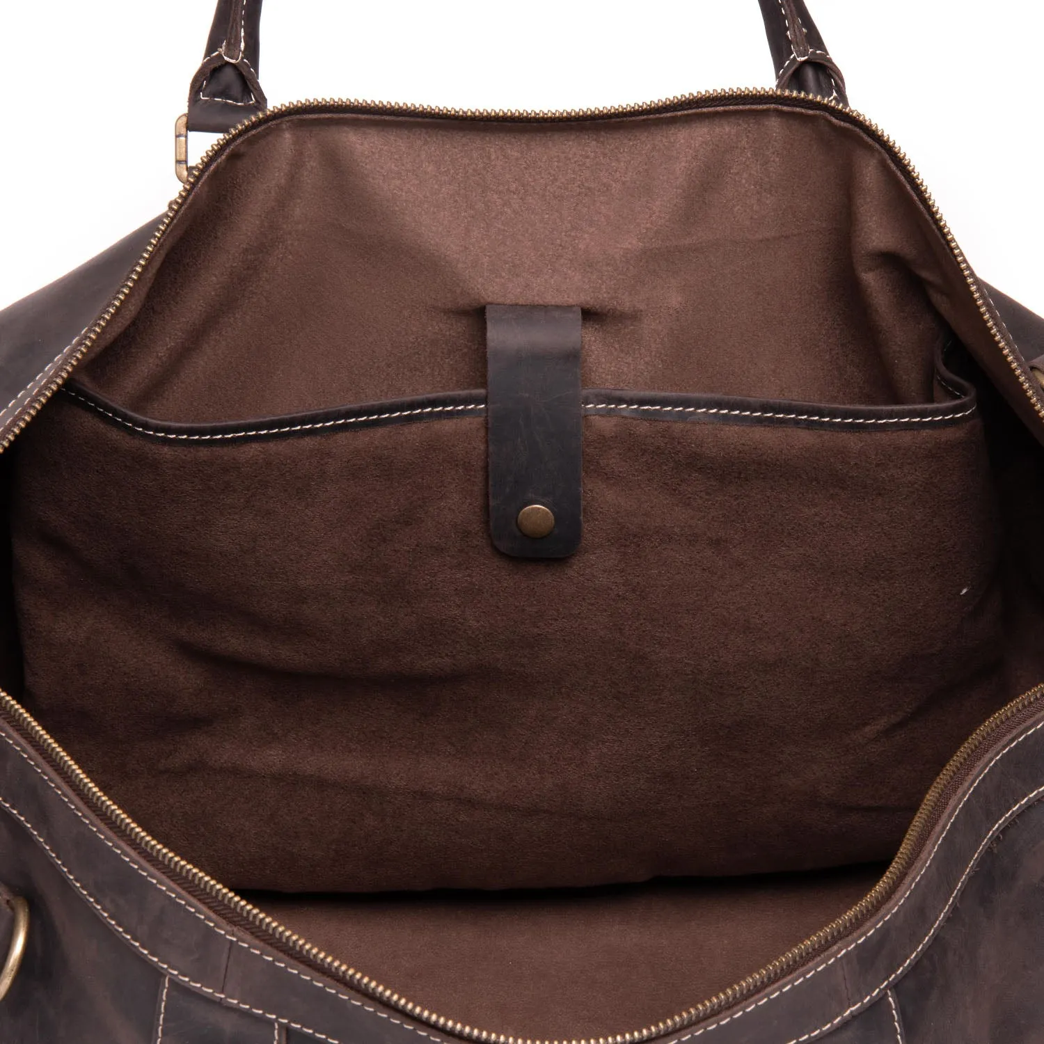 Avalanche Leather Weekender Duffle Bag