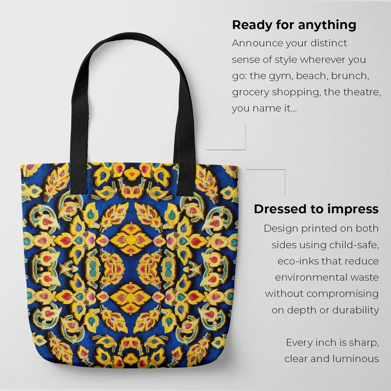 Ayodhya - Thai Mosaic Shopping Tote Bag