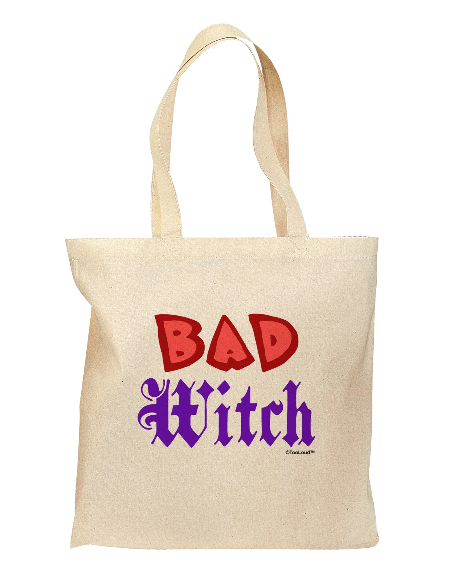 Bad Witch Color Red Grocery Tote Bag