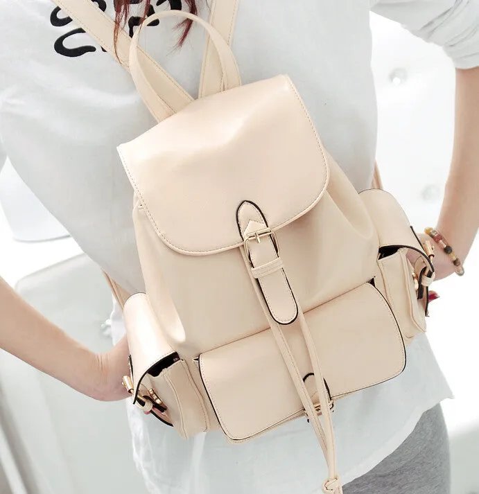 bag brand new fashion PU leather travel women backpack College school bag female mochila feminina bolsos de mujer