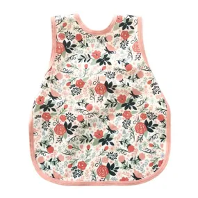 bapron baby preschool bib 3T  - vintage rose floral