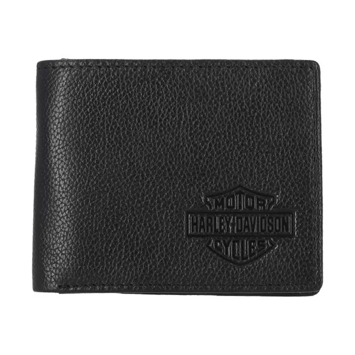 BAR & SHIELD LEATHER WALLET WITH PASSCASE