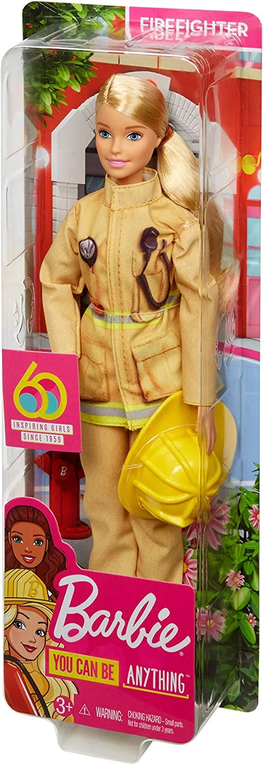 Barbie 60th Anniversary Careers Firefighter Doll with Accessories