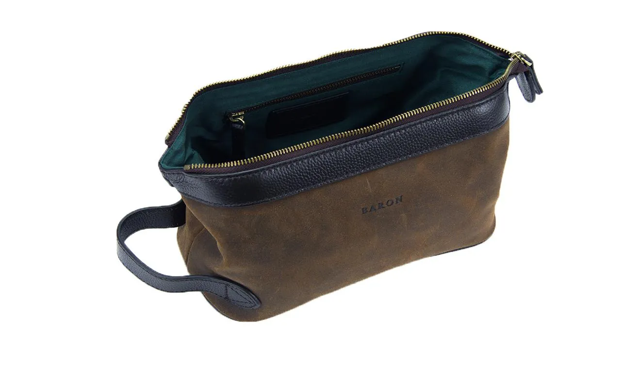 Baron Suede Wash Bag