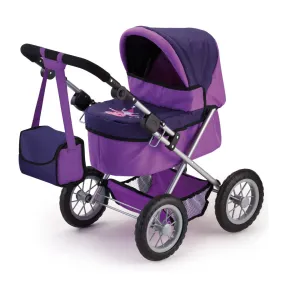 Bayer Design Trendy Dolls Pram with Adjustable Handle and Shopping Basket