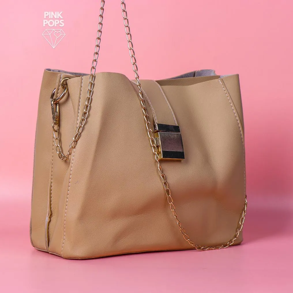 Beige Cross Body Bag