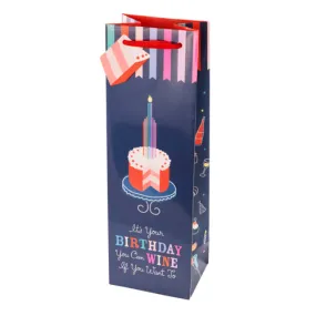 Birthday Cake Wine Gift Bag by Cakewalk