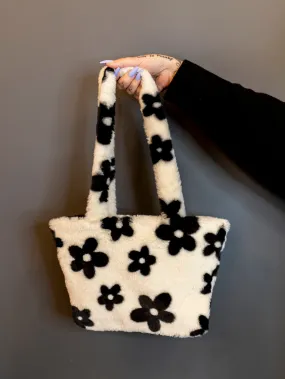 Black Flower Purse