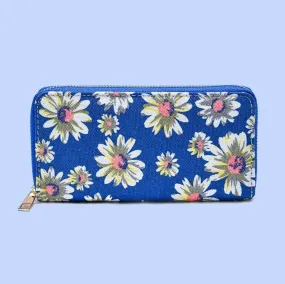 Blue Daisy Purse