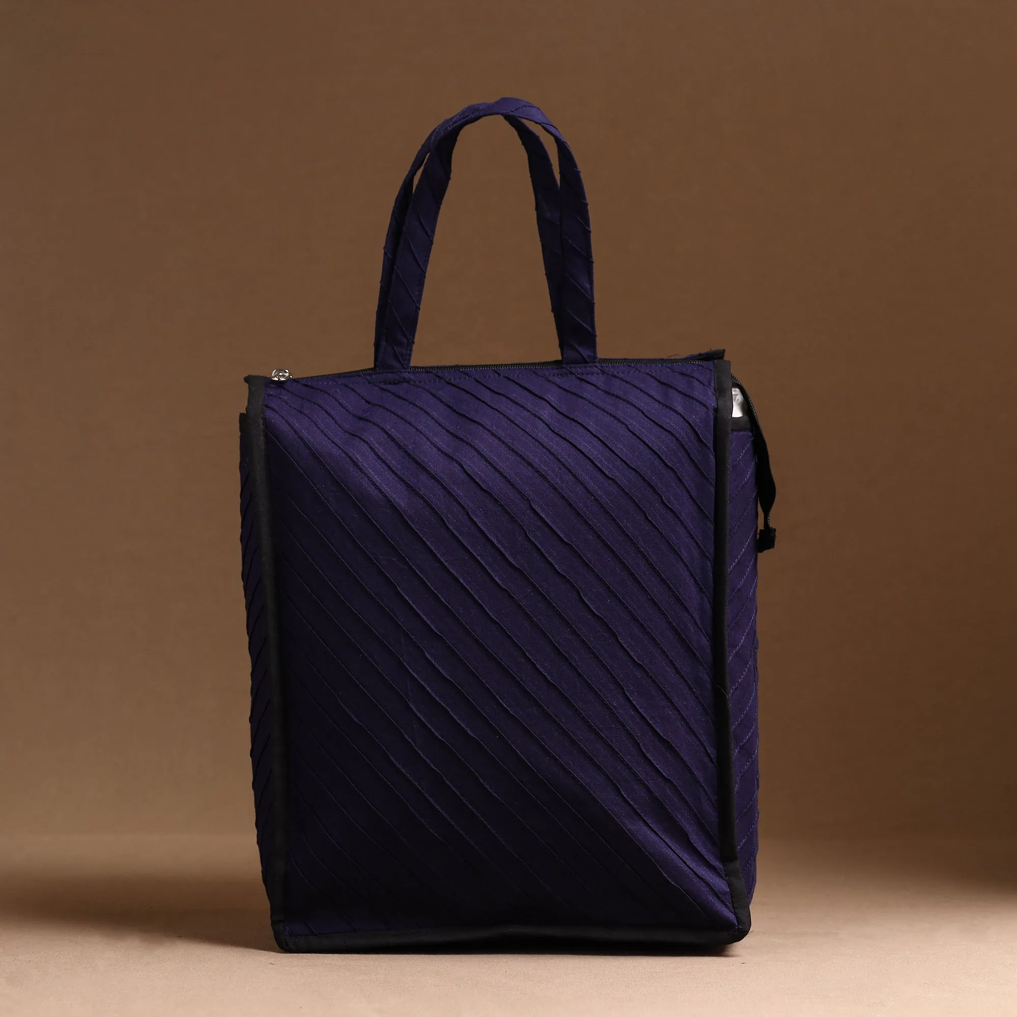 Blue - Handcrafted Cotton Shopping Bag 07