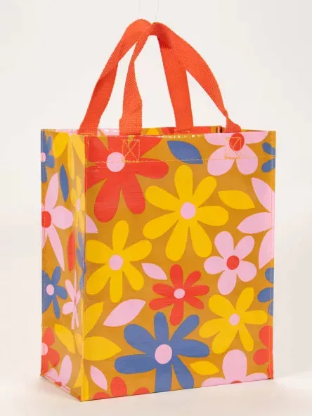 Blue Q Handy Tote Bag Groovy Flower