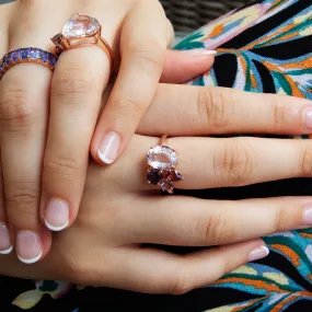 Blush Morganite 14k Rose Gold Ring