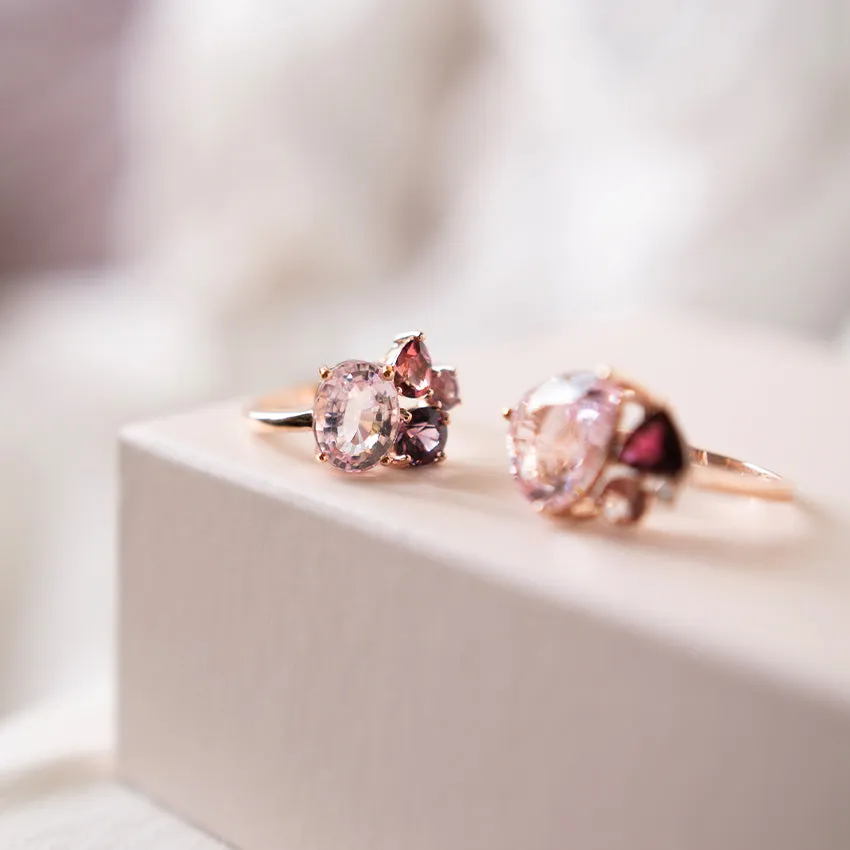 Blush Morganite 14k Rose Gold Ring