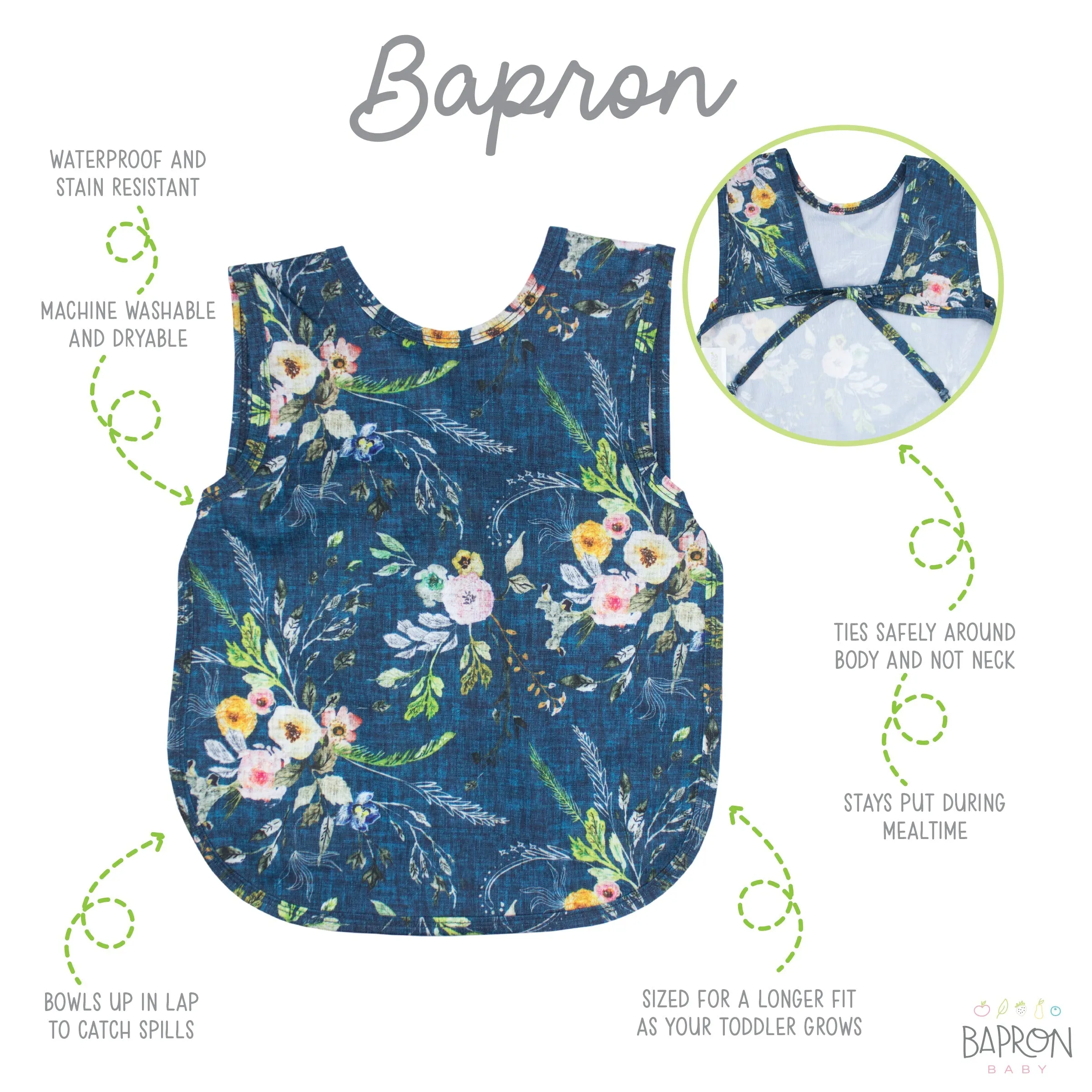 Boho Floral Bapron