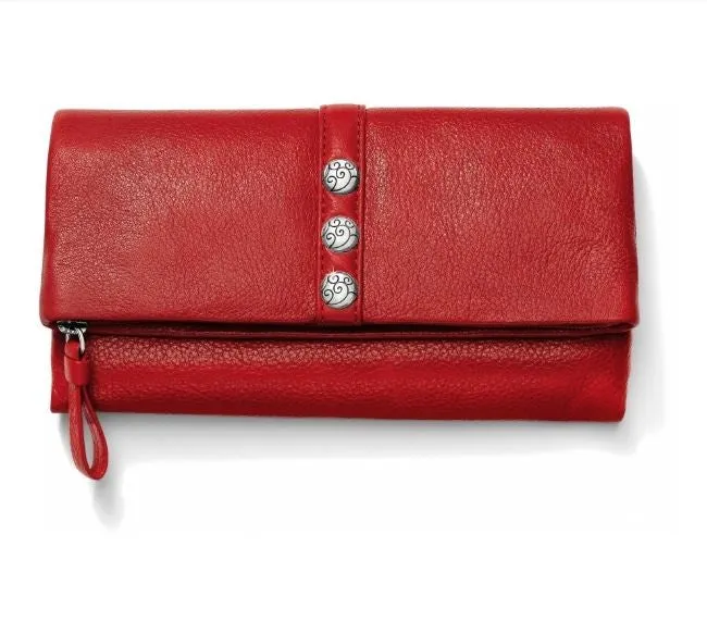 Brighton Nolta Shimmer Large Wallet in Lipstick