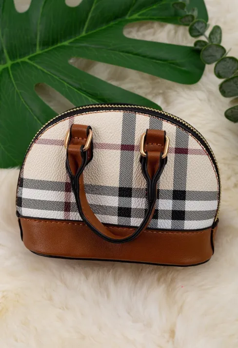 Brown Mini Kids Purse