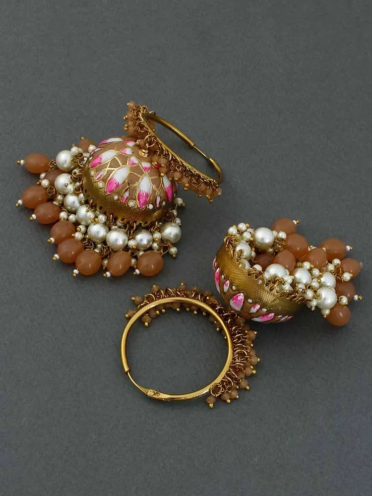 Brown Rajamani Jhumkis