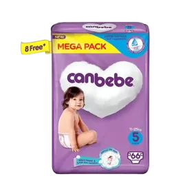 CANBEBE DIAPERS JUNIOR 5 - 66 DIAPERS