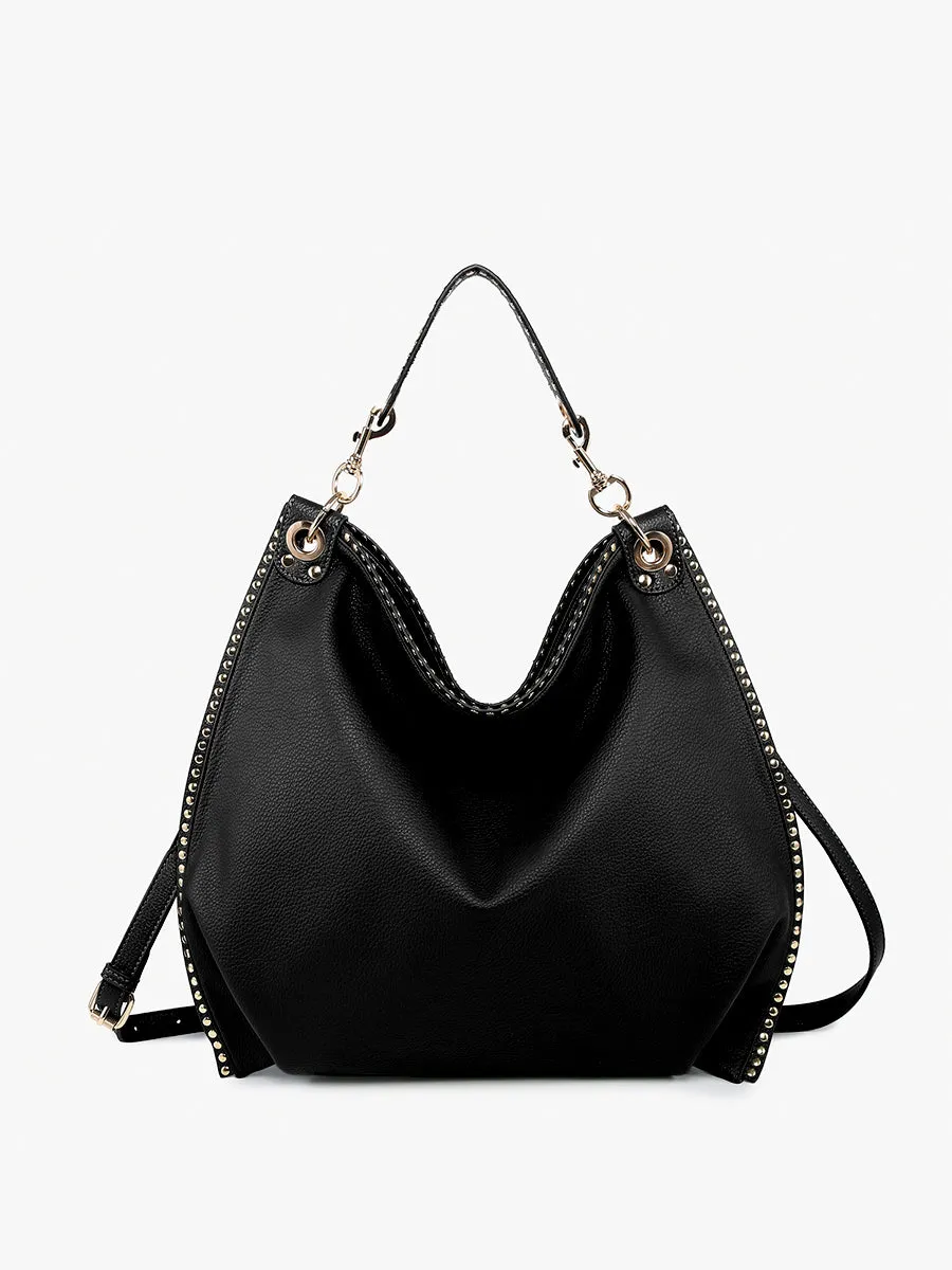 Carly Vegan Studded Hobo