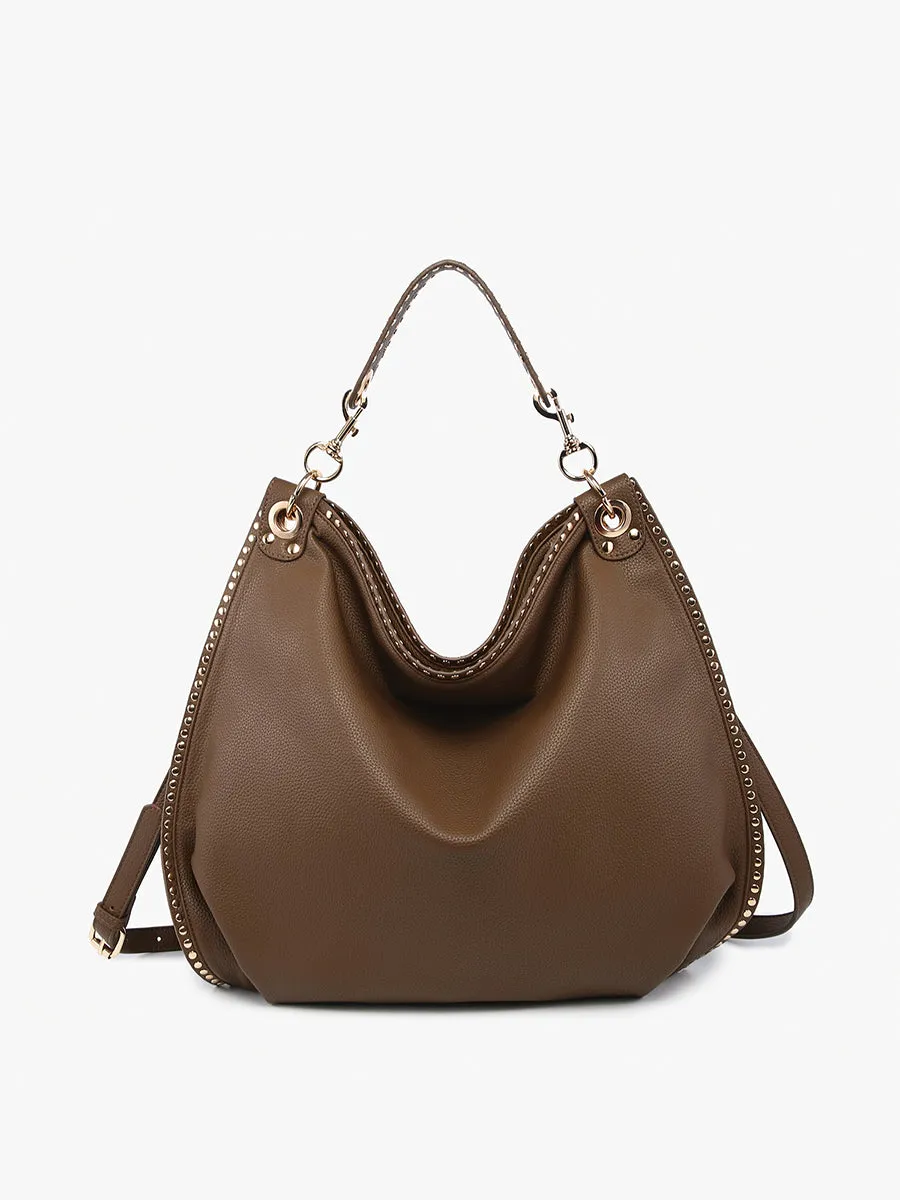 Carly Vegan Studded Hobo