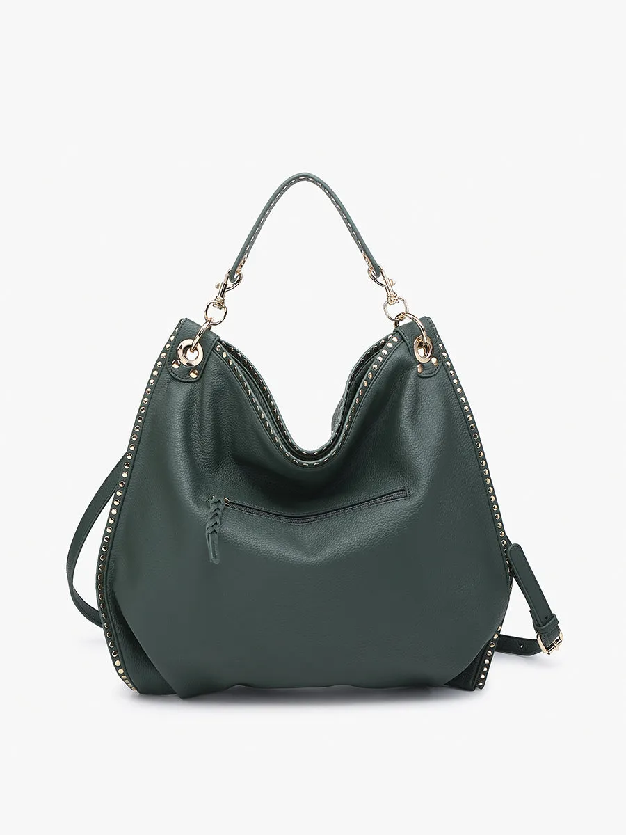 Carly Vegan Studded Hobo