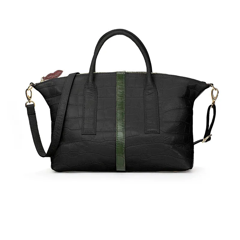 CARRY MEDIUM | BLACK & OLIVE STRIPE