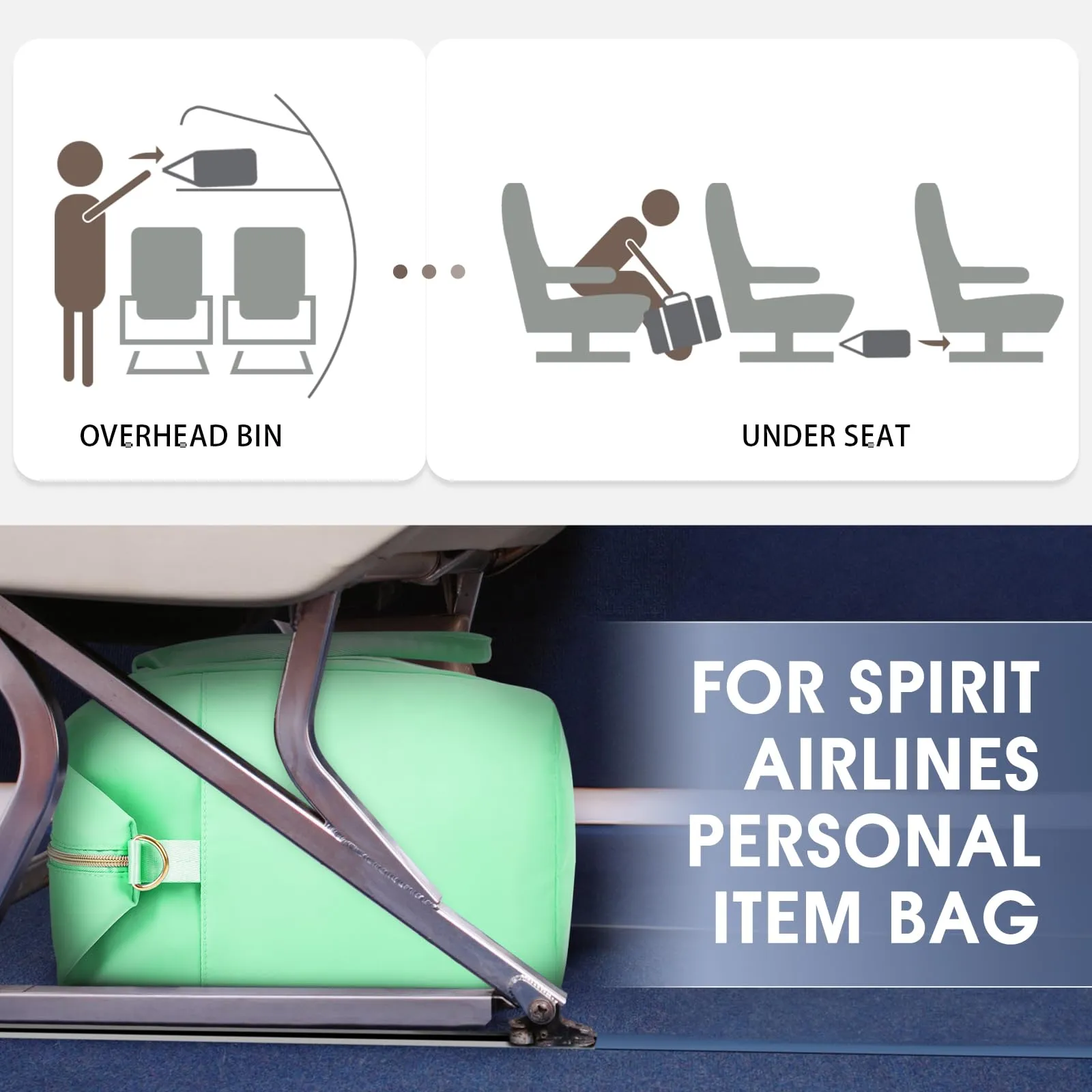 Carry-on Luggage Travel Duffle Bag Spirit Airlines