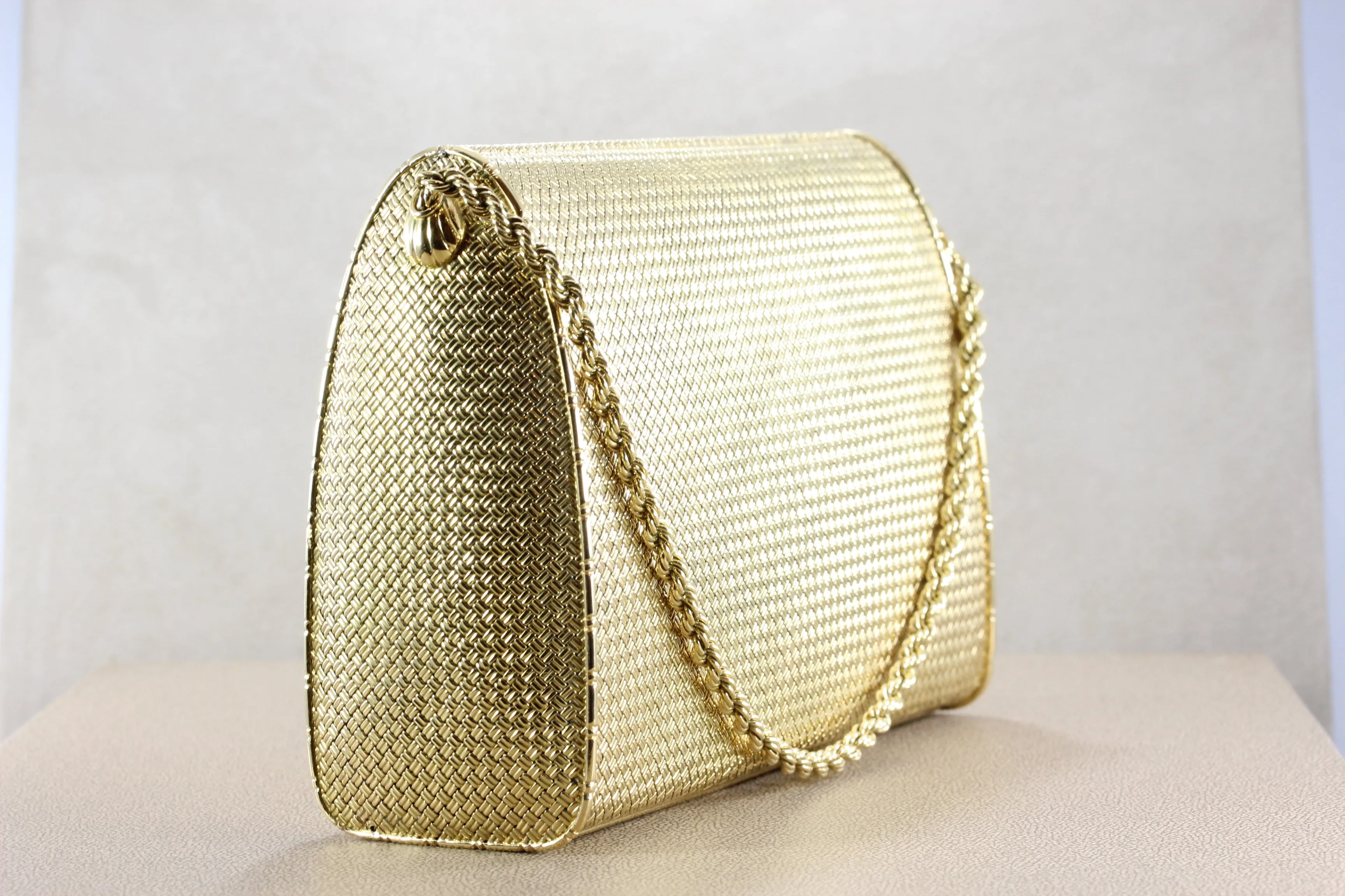 Cartier Paris Diamond Gold Evening Purse