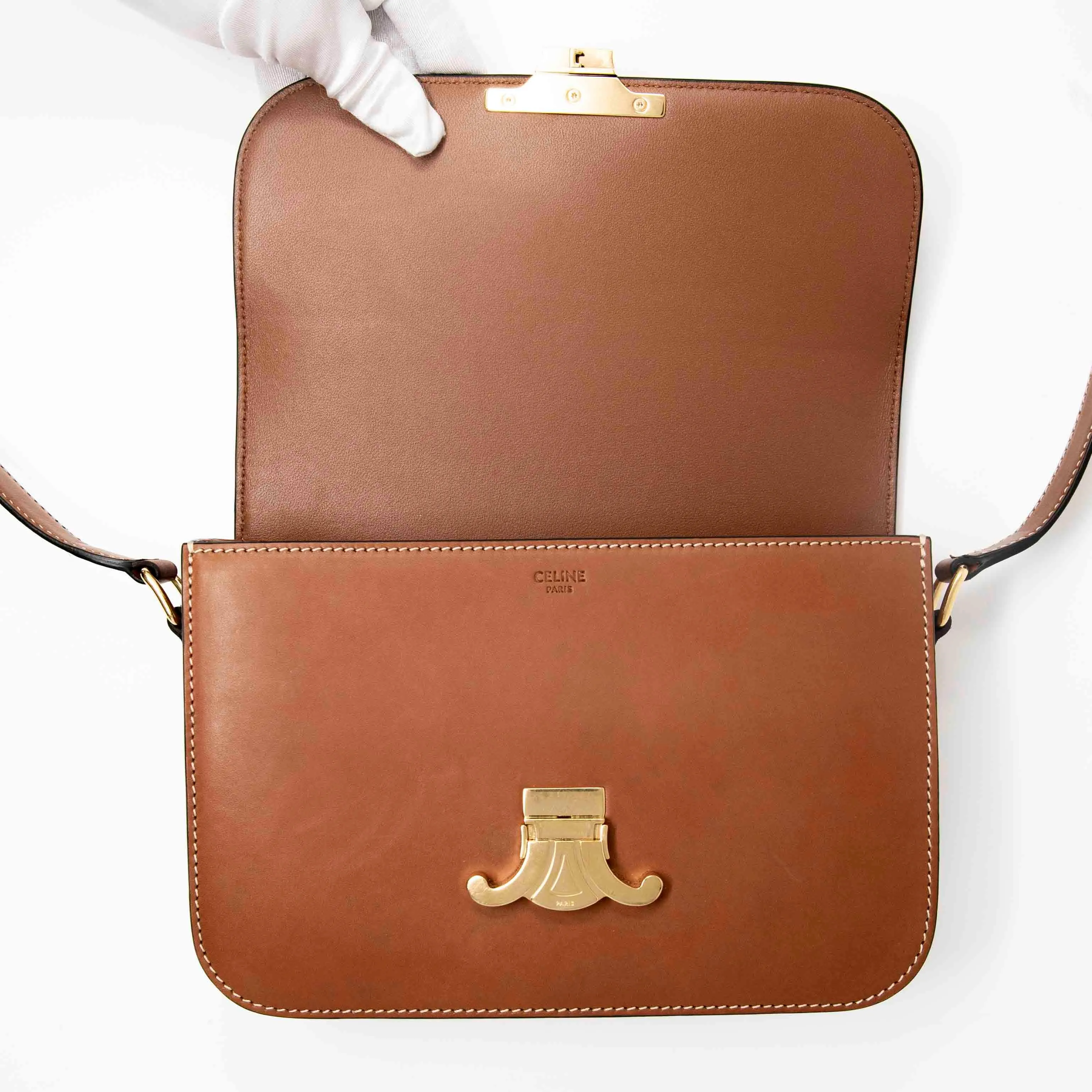 Celine Brown Classique Triomphe Bag