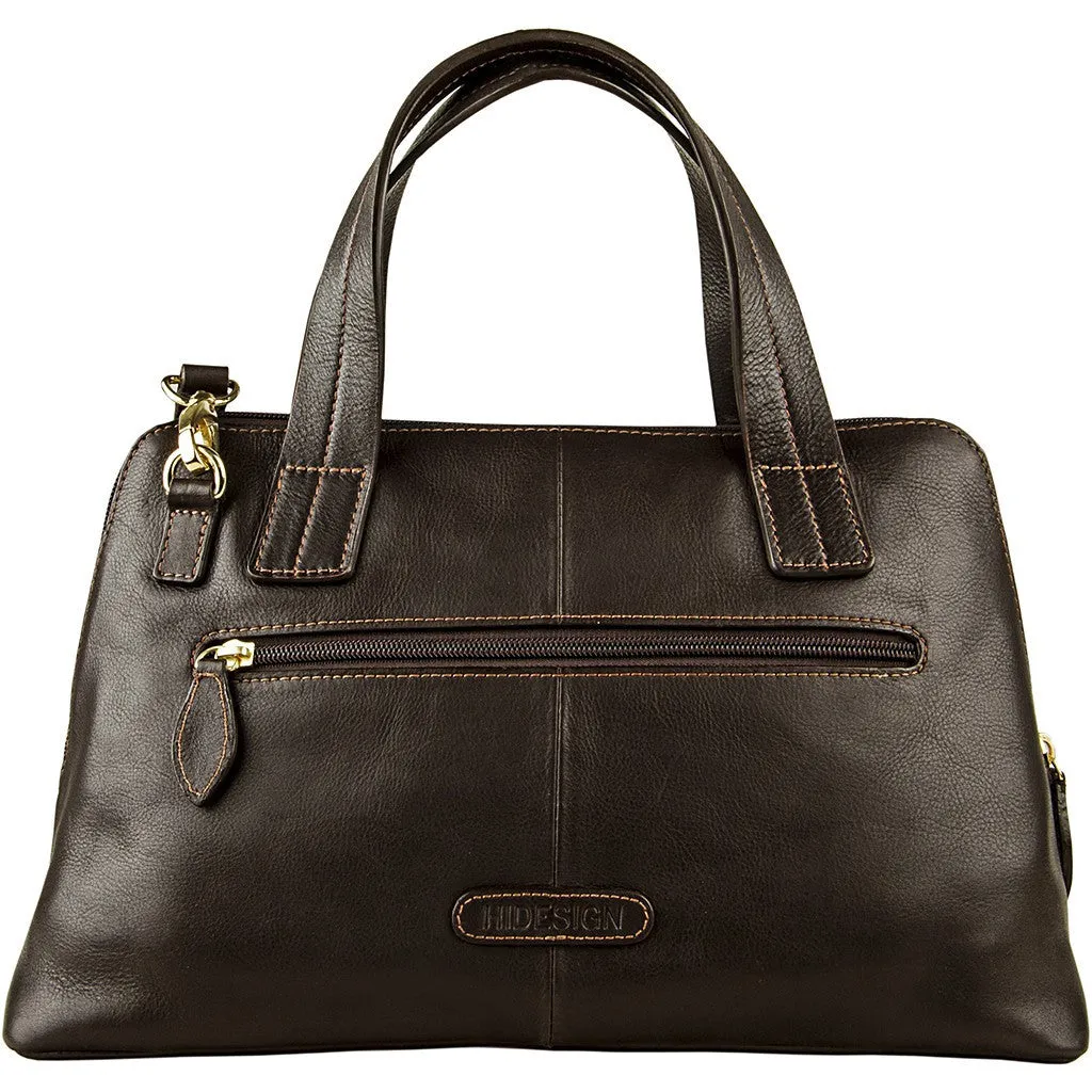 Cerys Leather Satchel in Brown