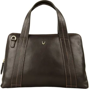 Cerys Leather Satchel in Brown