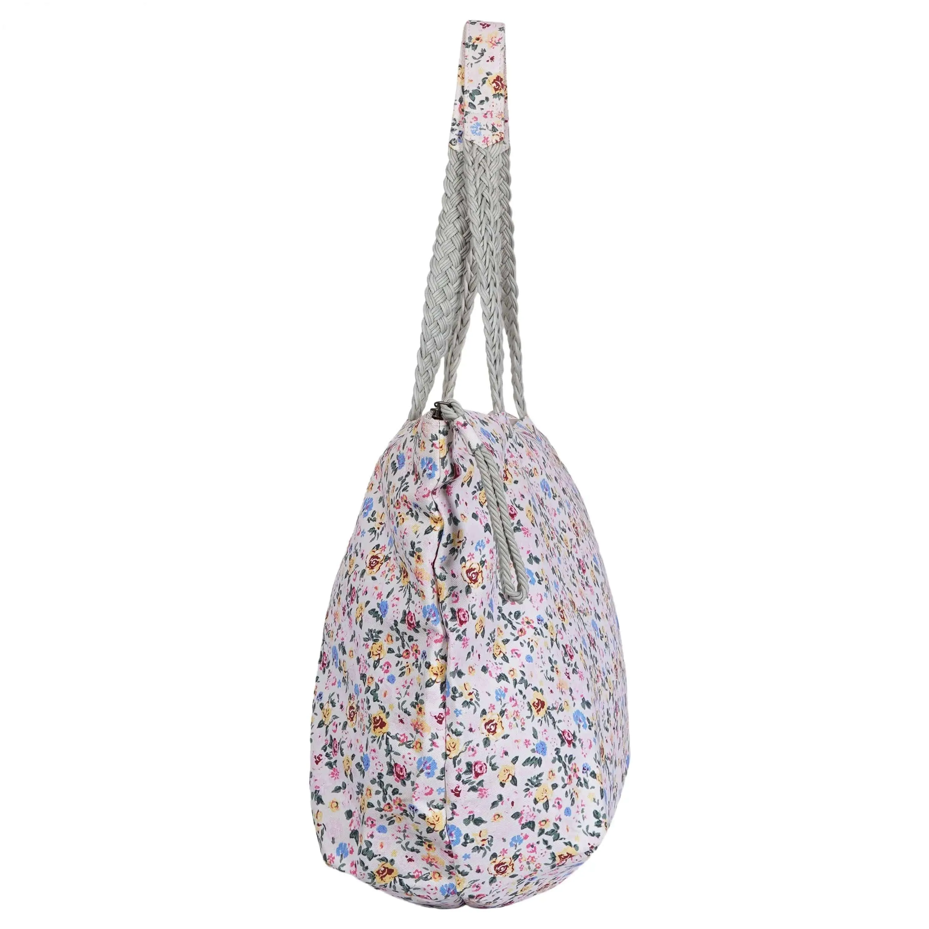 Chic Flower Printed Canvas Bag