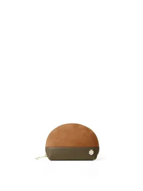 Chiltern Coin Purse - Tan & Olive