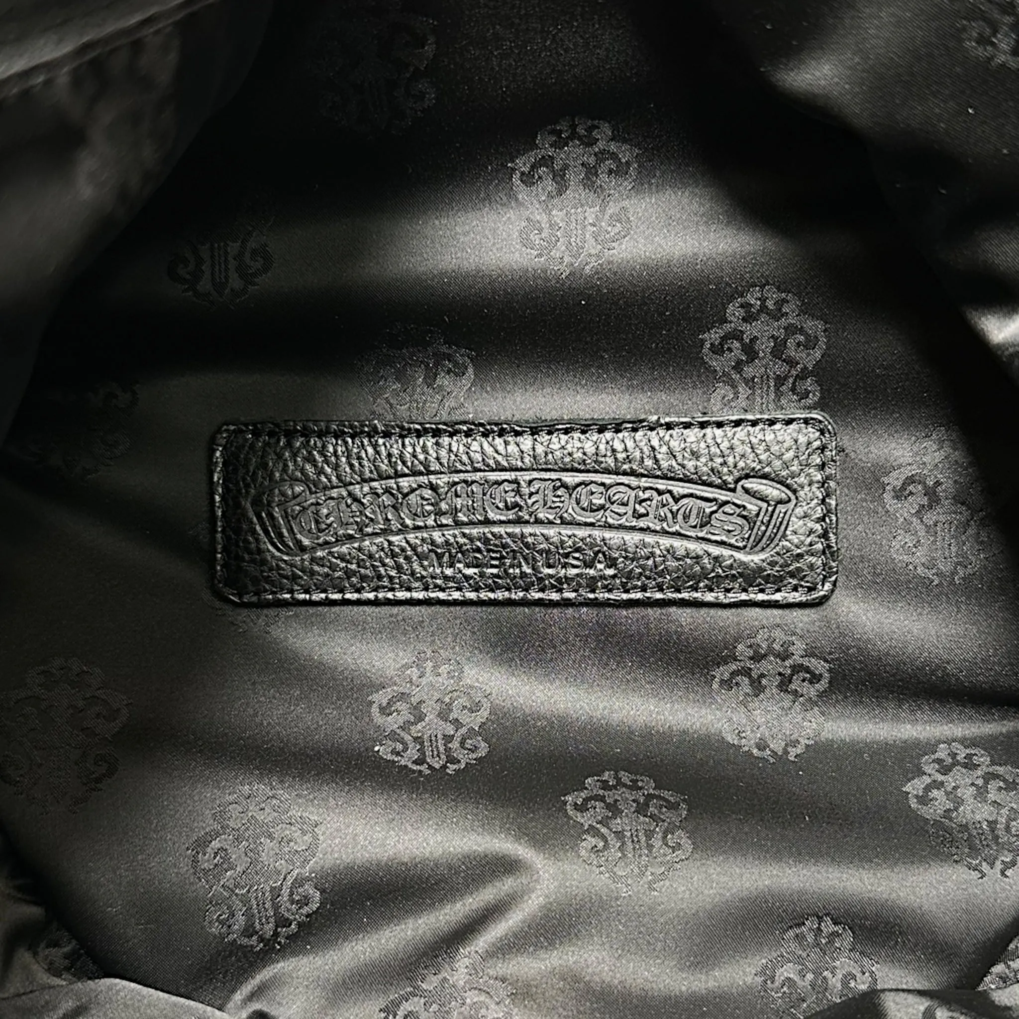 Chrome Hearts Cross Patch Boston Duffle Bag Black