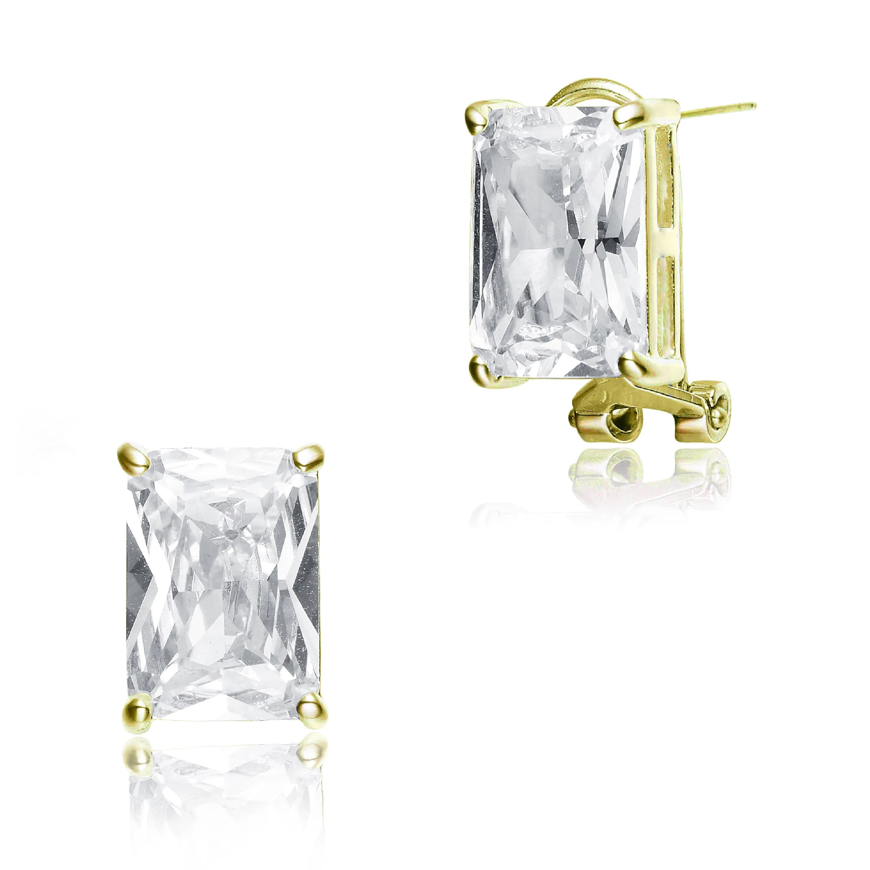 Classic Rectangular Déco Earrings