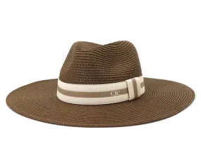 Coffee Personalized Wide Brim Sun Hat