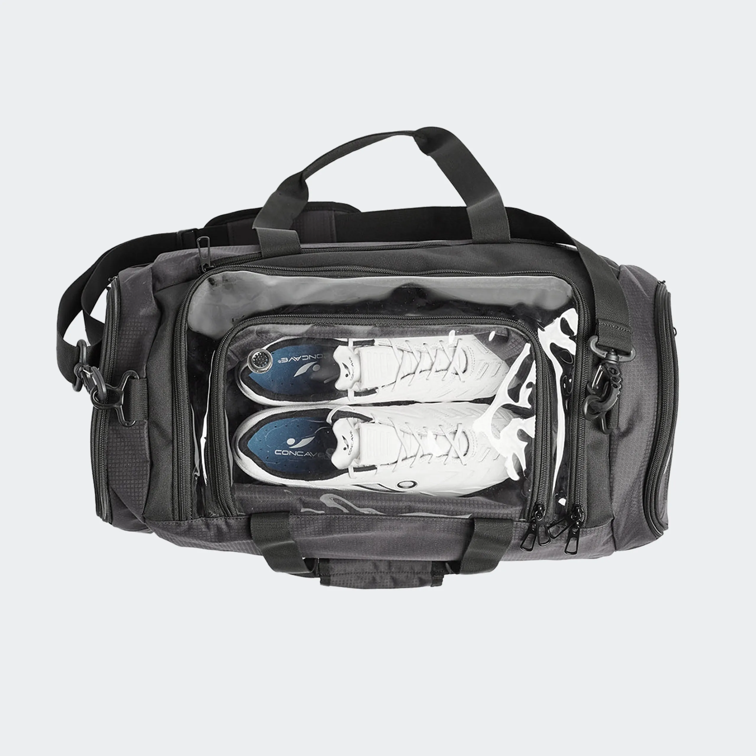 Concave Travel Bag - Black/Silver